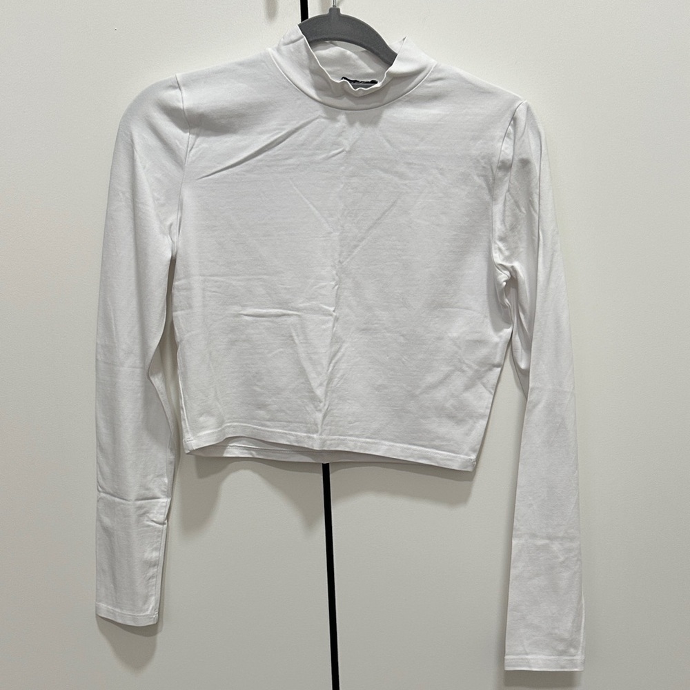 Zara White Long Sleeve Top